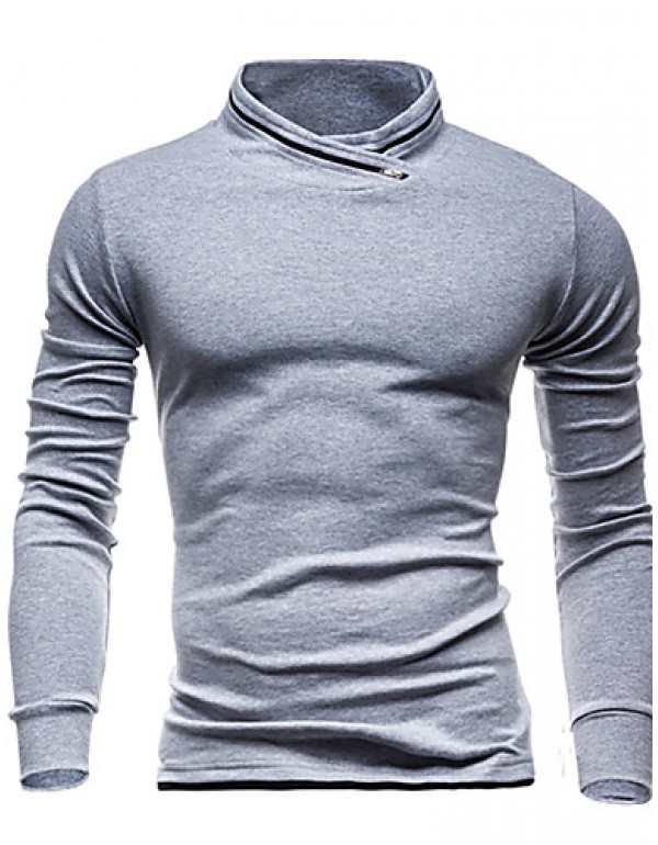 Men's Casual/Daily / Sports Simple / Active Regular HoodiesSolid
