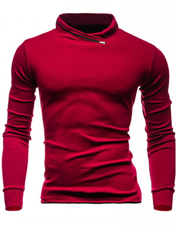 Men's Casual/Daily / Sports Simple / Active Regular HoodiesSolid