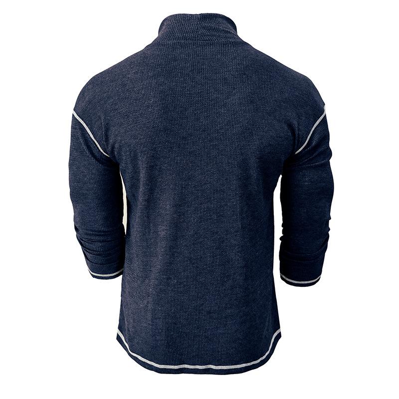 Men's Turtleneck Long Sleeve Pullover T-shirt