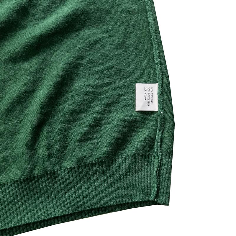 Men's V-neck Solid Color Long-sleeved Bottoming Sweater