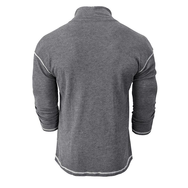 Men's Turtleneck Long Sleeve Pullover T-shirt