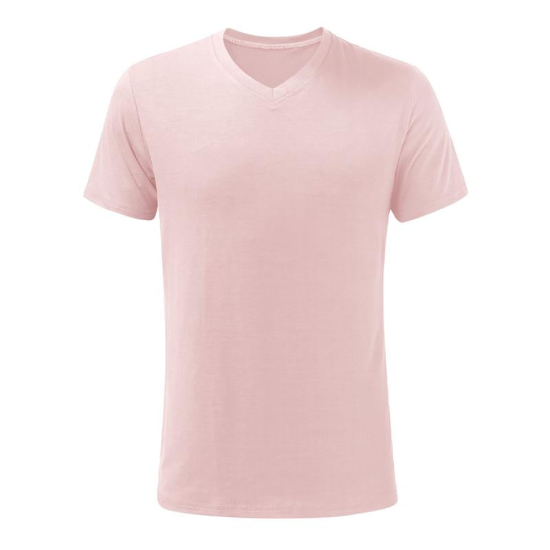 Men's Cotton V-Neck Short Sleeve T-Shirt