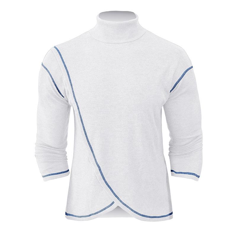 Men's Turtleneck Long Sleeve Pullover T-shirt