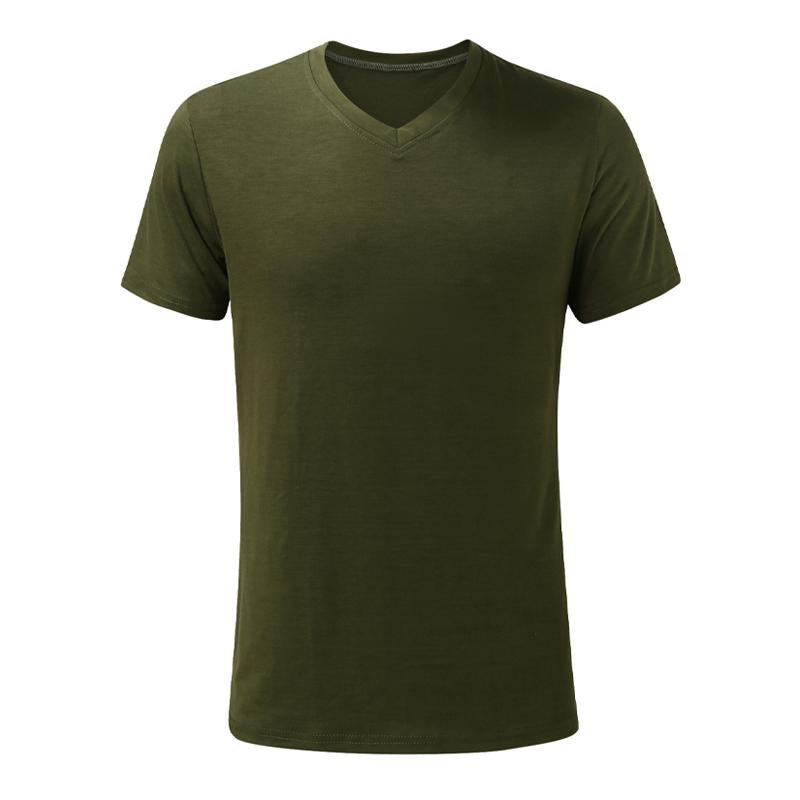 Men's Cotton V-Neck Short Sleeve T-Shirt