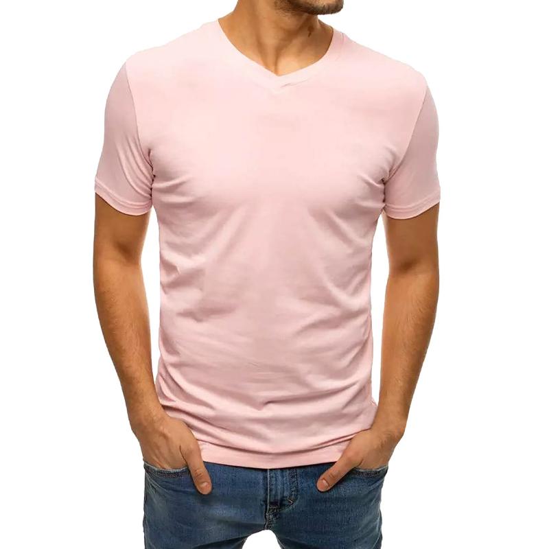 Men's Cotton V-Neck Short Sleeve T-Shirt