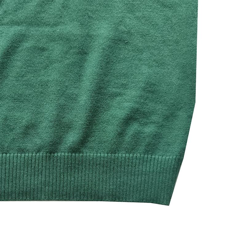 Men's V-neck Solid Color Long-sleeved Bottoming Sweater